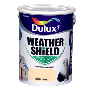 Dulux Weathershield Smooth Masonry Coral Ivory 5L